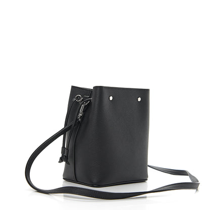 Louis Vuitton Calfskin Nano Lockme Bucket Black 2 of 9