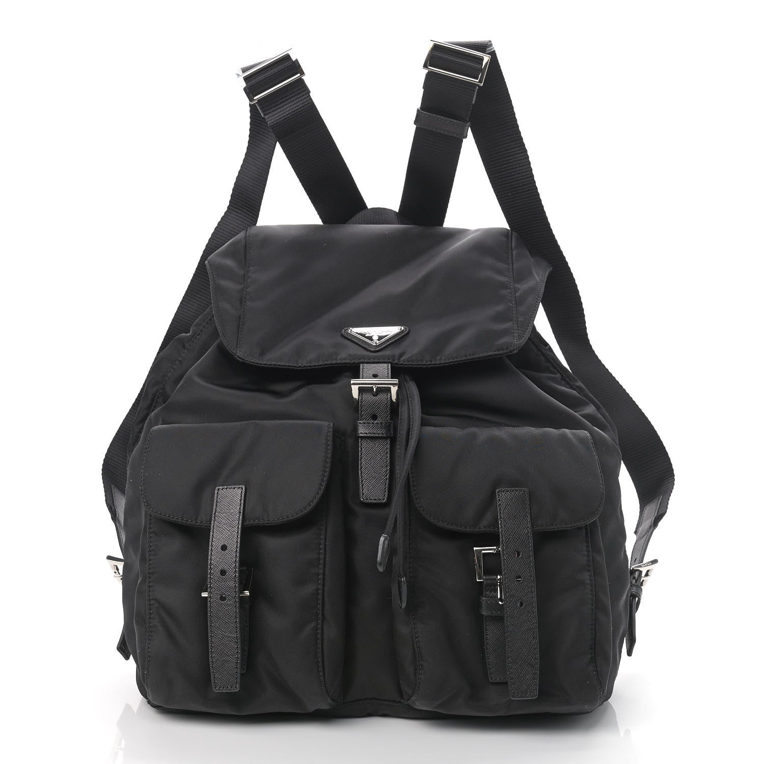 Prada Nylon Vela Medium Backpack Black 1 of 9