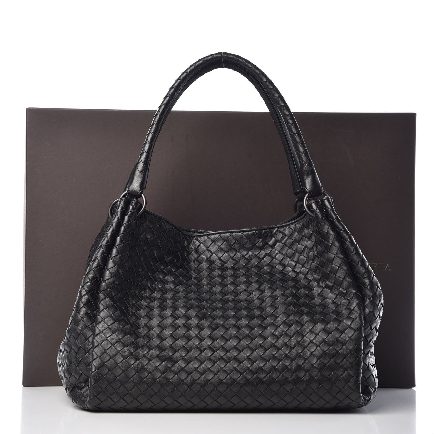 Bottega Veneta Nappa Intrecciato Parachute Bag Black 14 of 14
