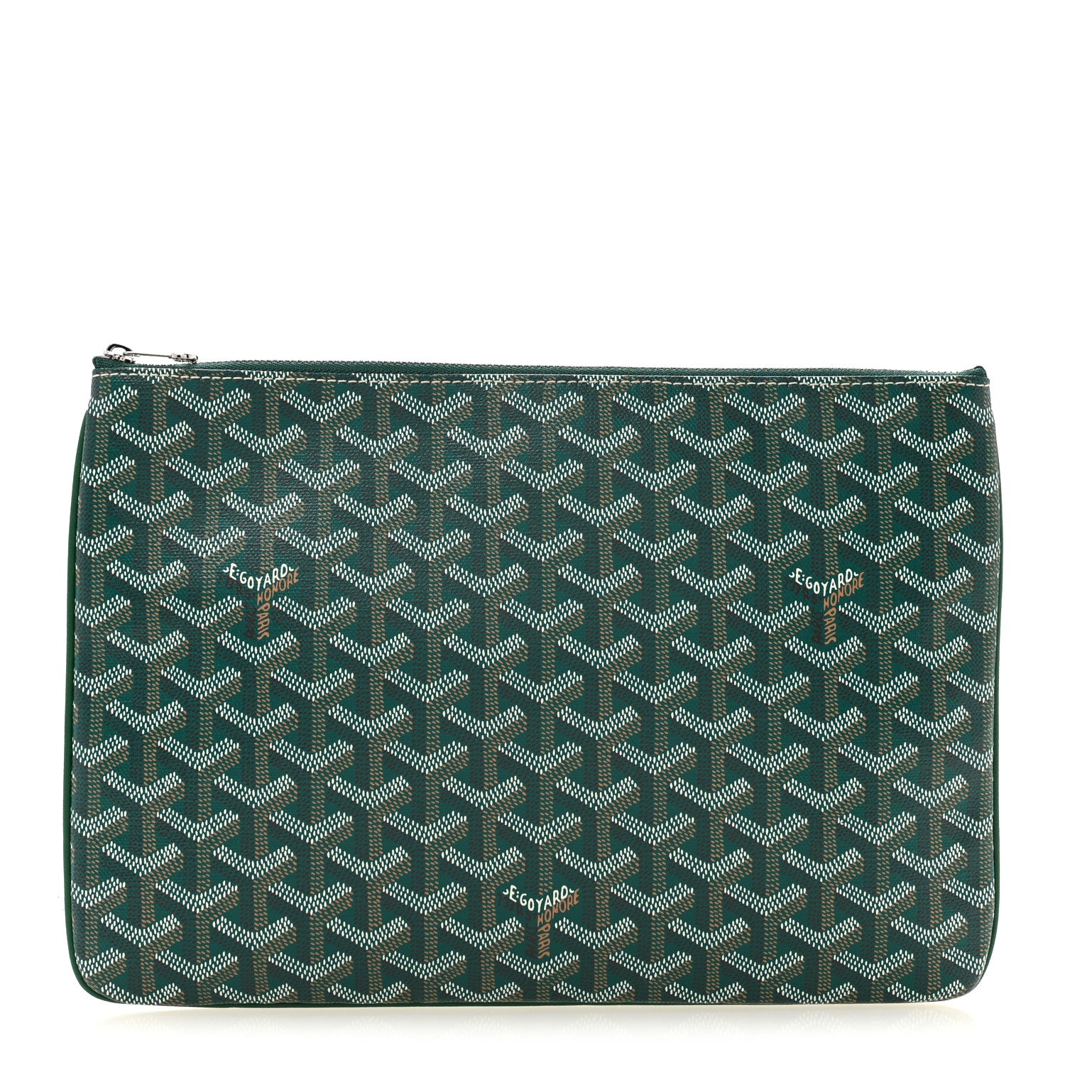 Goyard Goyardine Senat Pochette MM Green 1 of 8