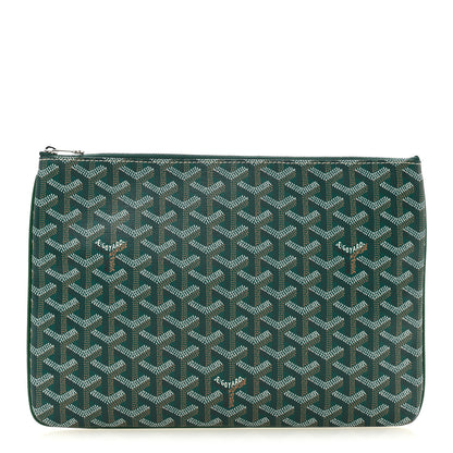 Goyard Goyardine Senat Pochette MM Green 1 of 8