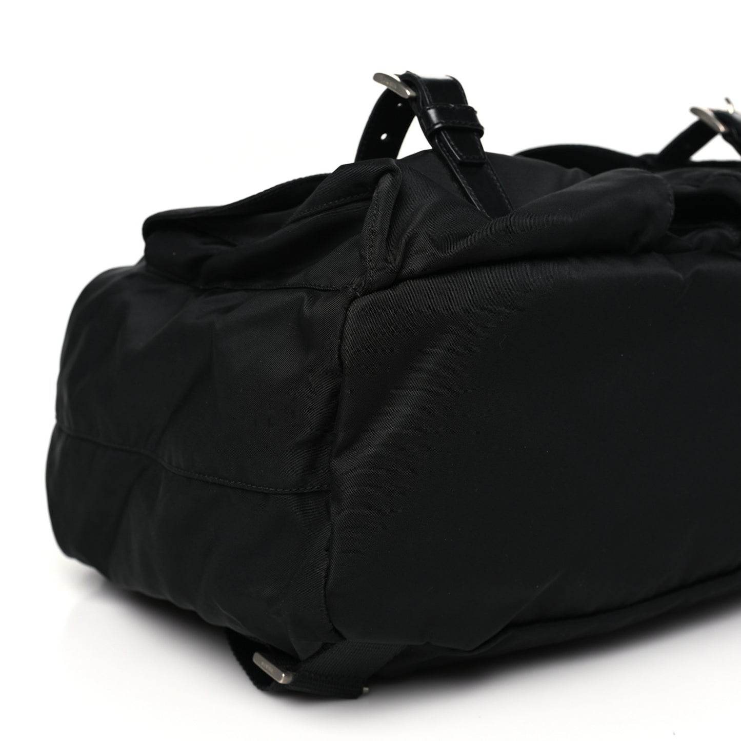 Tessuto Nylon Saffiano Medium Backpack Black
