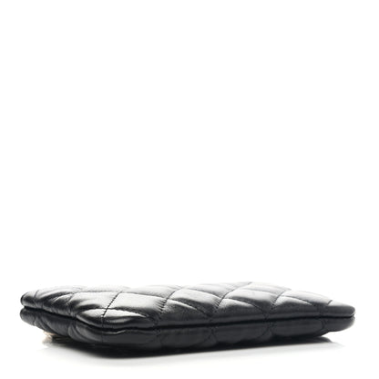 Chanel Lambskin Quilted Small No. 5 Cosmetic Case Black 4 of 9