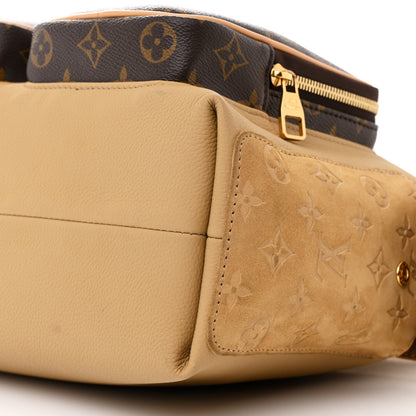 Louis Vuitton Grained Cowhide Monogram Hobo Cargo Beige 9 of 9