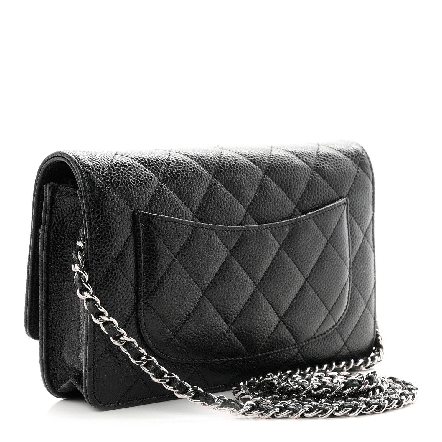 Chanel Caviar Quilted Wallet On Chain WOC Black 3 of 12