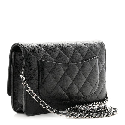 Chanel Caviar Quilted Wallet On Chain WOC Black 3 of 12