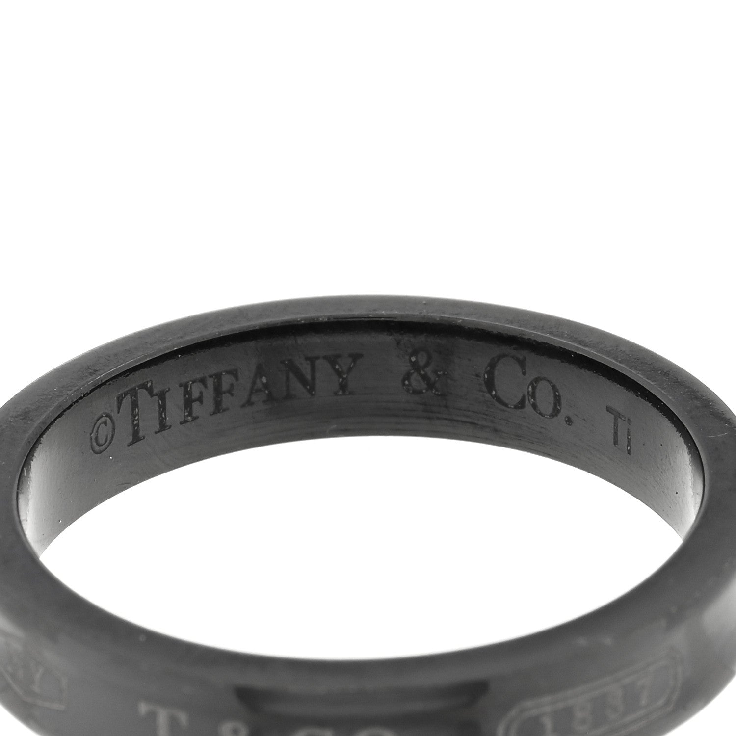 Tiffany Titanium 4mm Narrow 1837 Ring 56 7.5 4 of 4