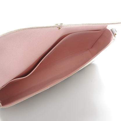 Louis Vuitton Damier Azur Pochette Felicie Chain Wallet Rose Ballerine 5 of 8