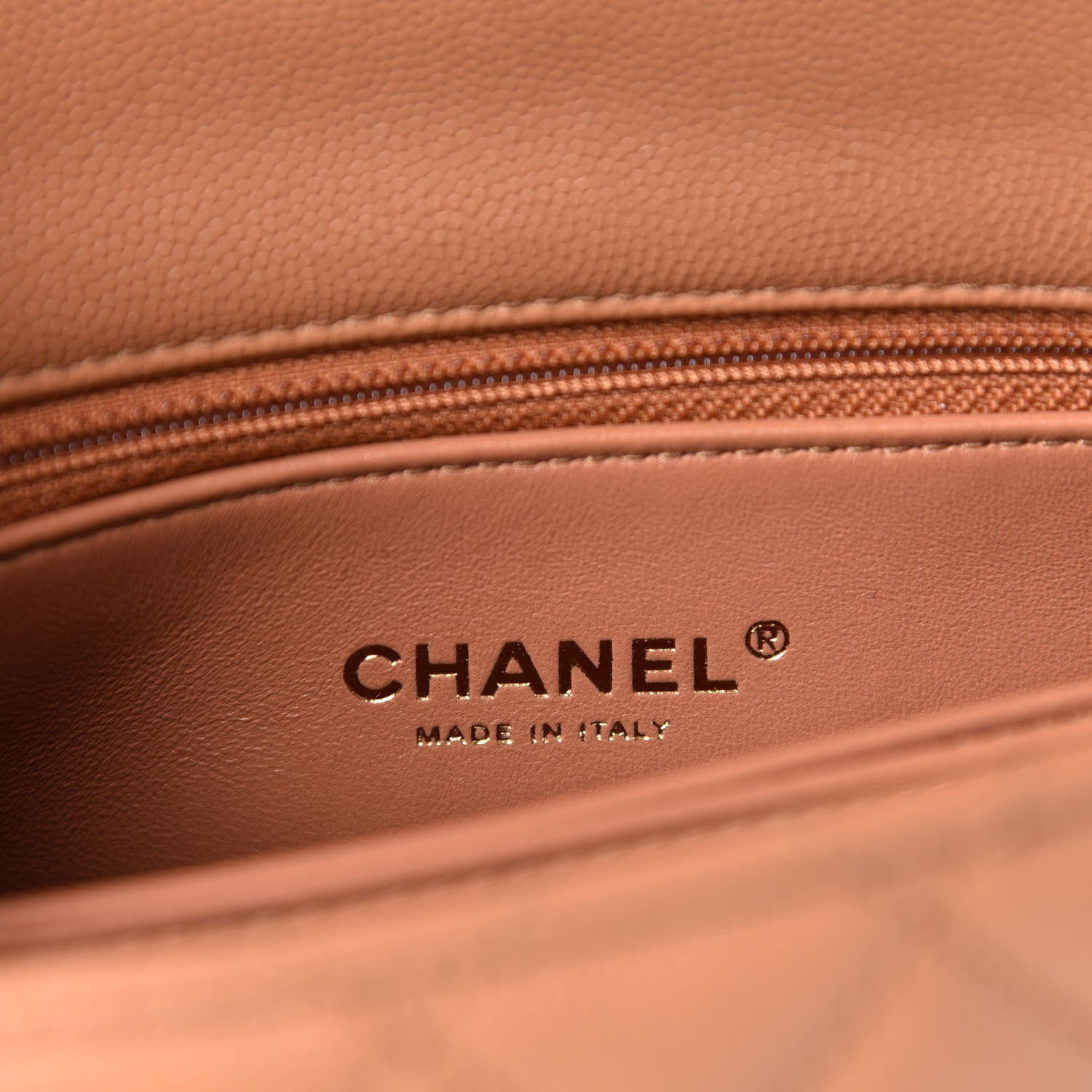 Chanel Caviar Quilted Lizard Embossed Mini Coco Handle Flap Brown 9 of 11