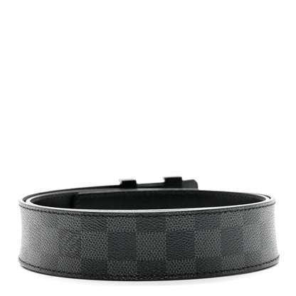 Louis Vuitton Damier Graphite 40mm LV Initiales Belt 90 36 2 of 7