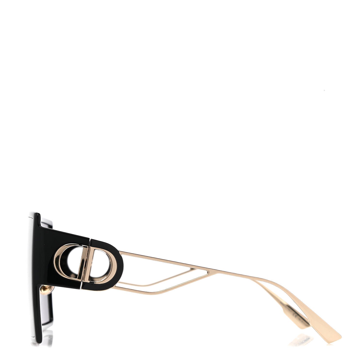 Christian Dior Acetate Square 30 Montaigne Sunglasses Black Gold 3 of 9