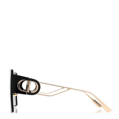 Christian Dior Acetate Square 30 Montaigne Sunglasses Black Gold 3 of 9