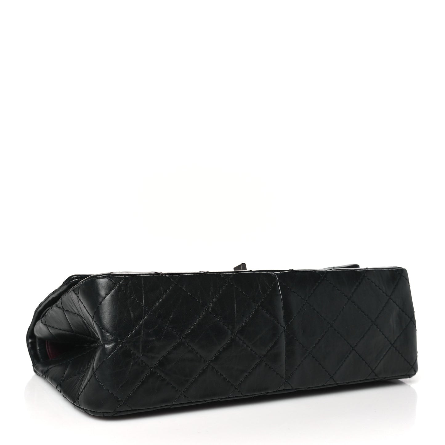 Aged Calfskin Quilted 2.55 Reissue 226 Flap Black