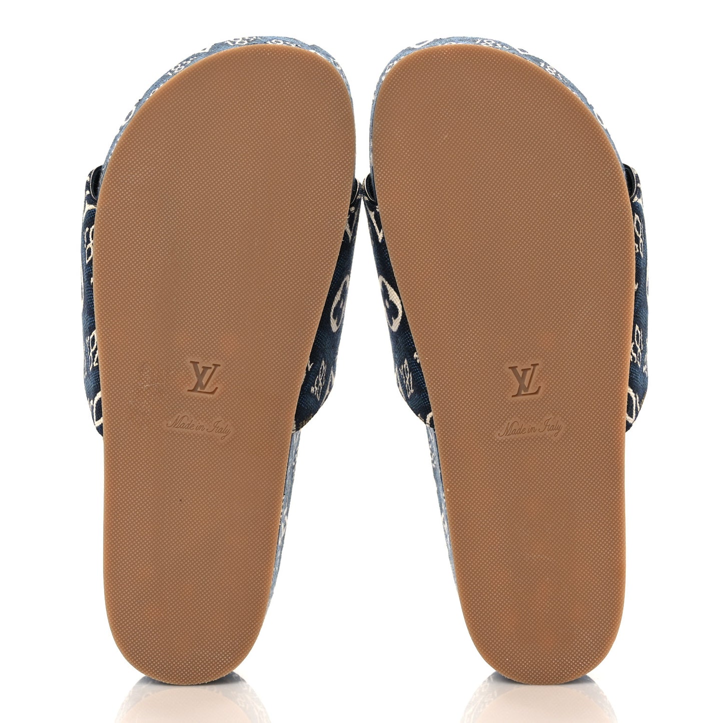 Canvas Since 1854 Jumbo Flatform Mule Sandals 38 Blue