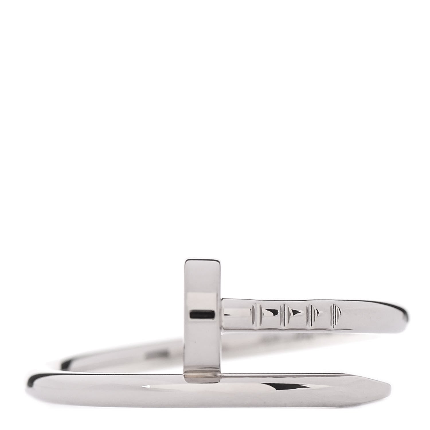 Cartier 18K White Gold Small Juste Un Clou Ring 52 6 1 of 4