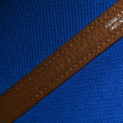 Hermes Twill H Negonda Garden Party 30 TPM Tote Ecru Alezan Bleu Bill 7 of 10