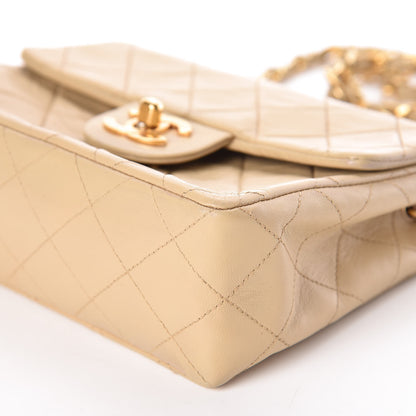 Chanel Lambskin Quilted Mini Square Flap Beige 10 of 11