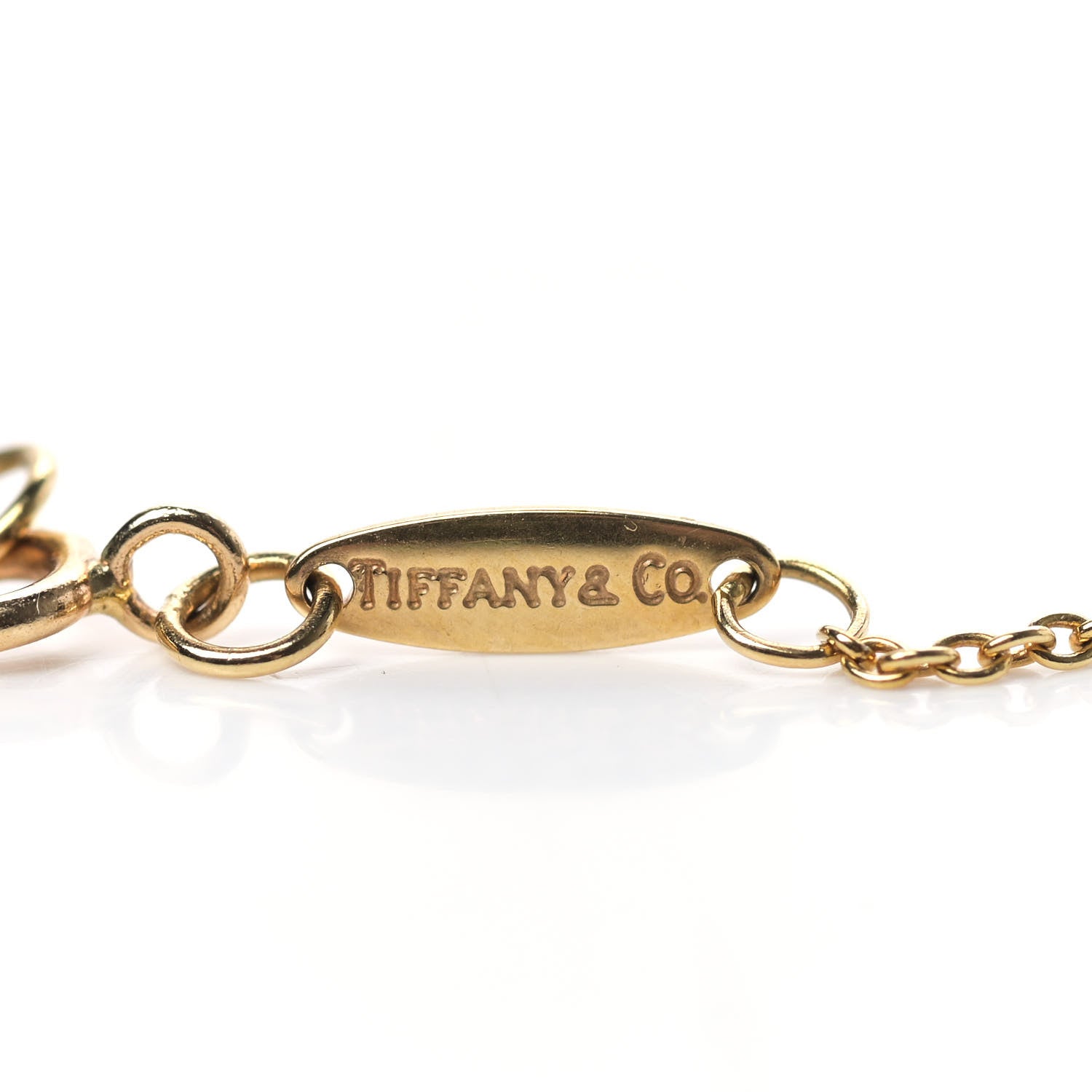 Tiffany 18K Yellow Gold 9mm Elsa Peretti Bean Pendant Necklace 7 of 7
