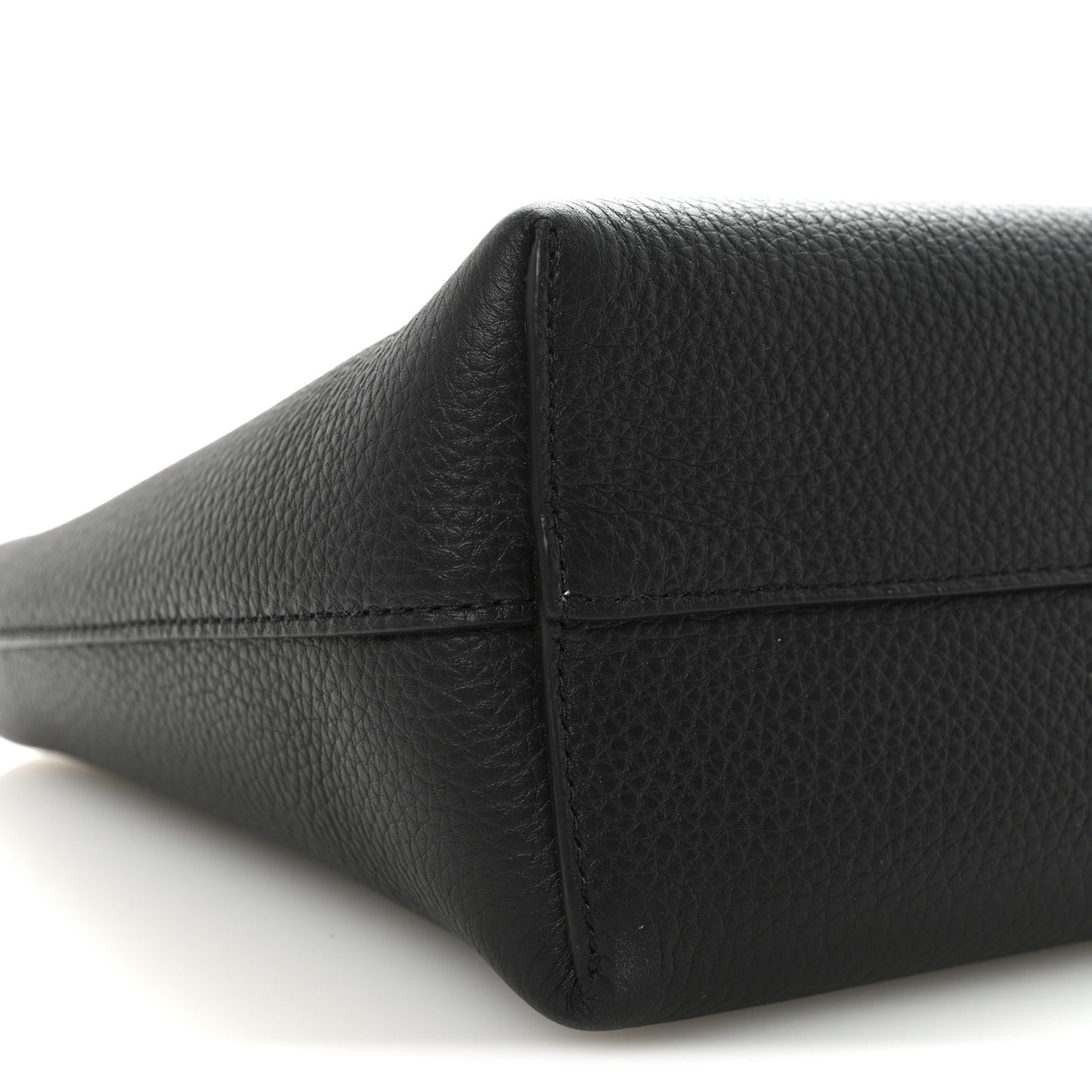 Grained Calfskin Small Park Tote Black