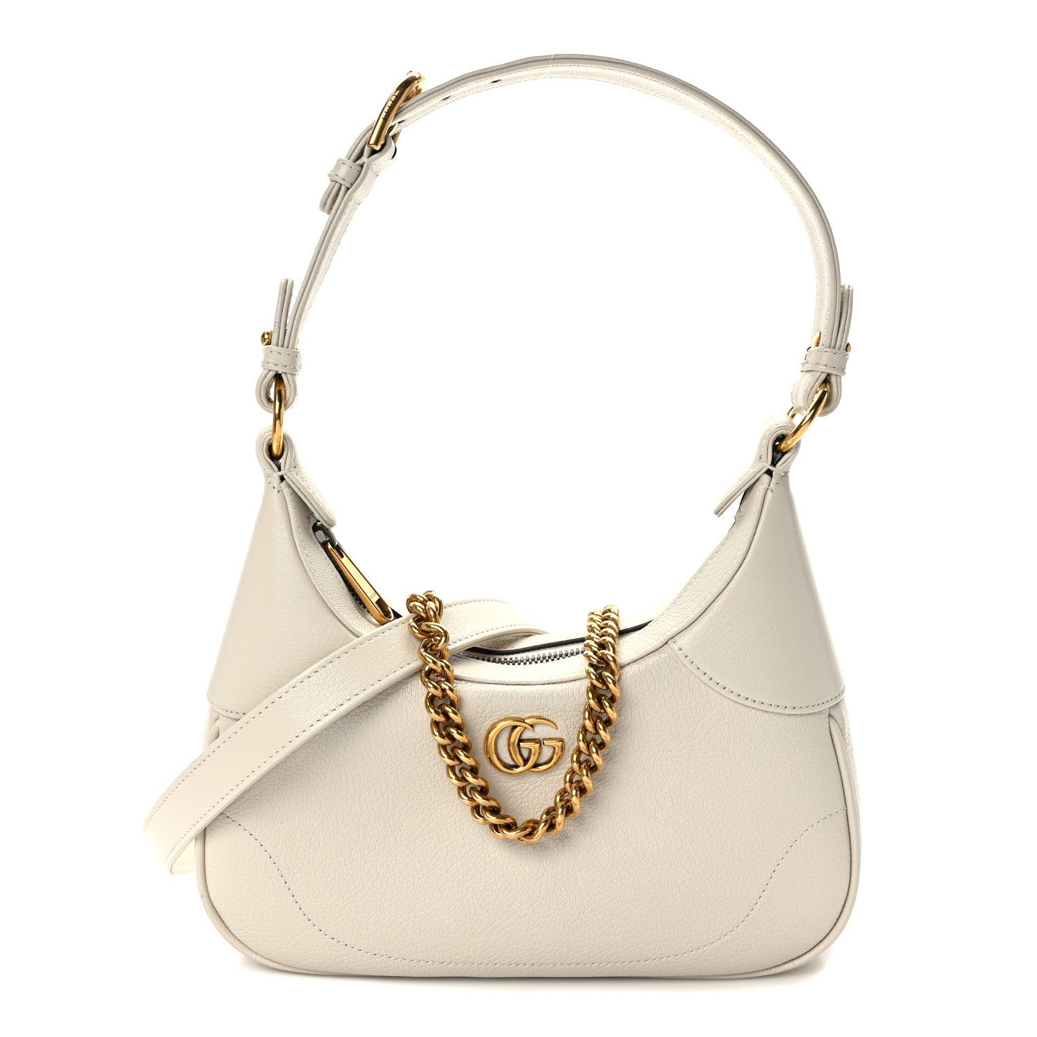 Gucci Goatskin Small Aphrodite Shoulder Bag Mystic White 1 of 10