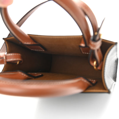 Celine Triomphe Canvas Calfskin Mini Vertical Cabas Tan 5 of 8