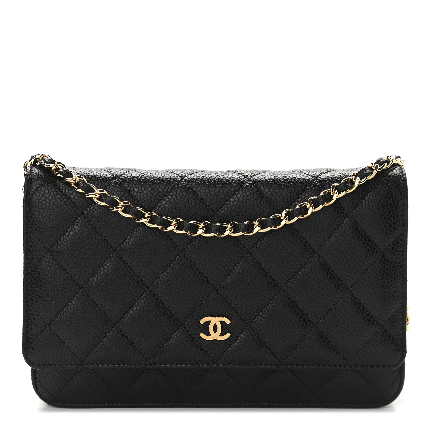 Chanel Caviar Quilted Wallet On Chain WOC Black 1 of 10
