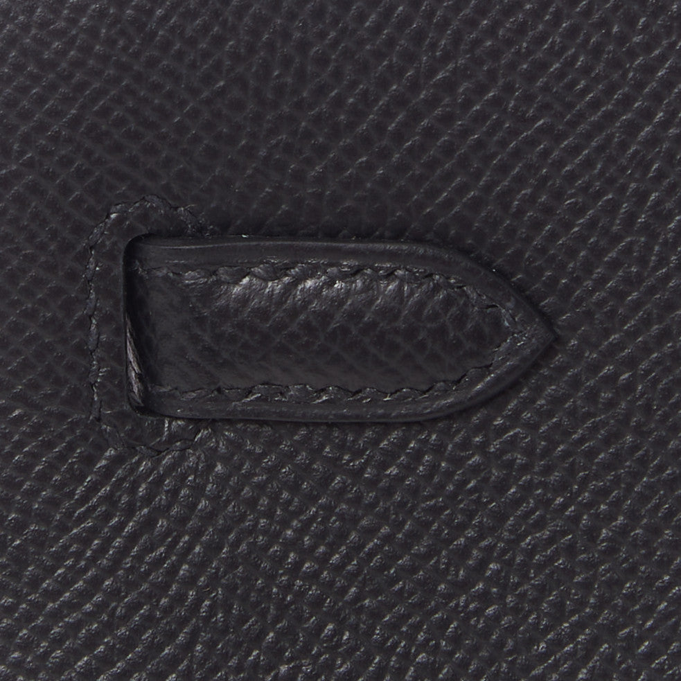 Hermes Madame Calfskin Birkin Sellier 25 Black 10 of 31