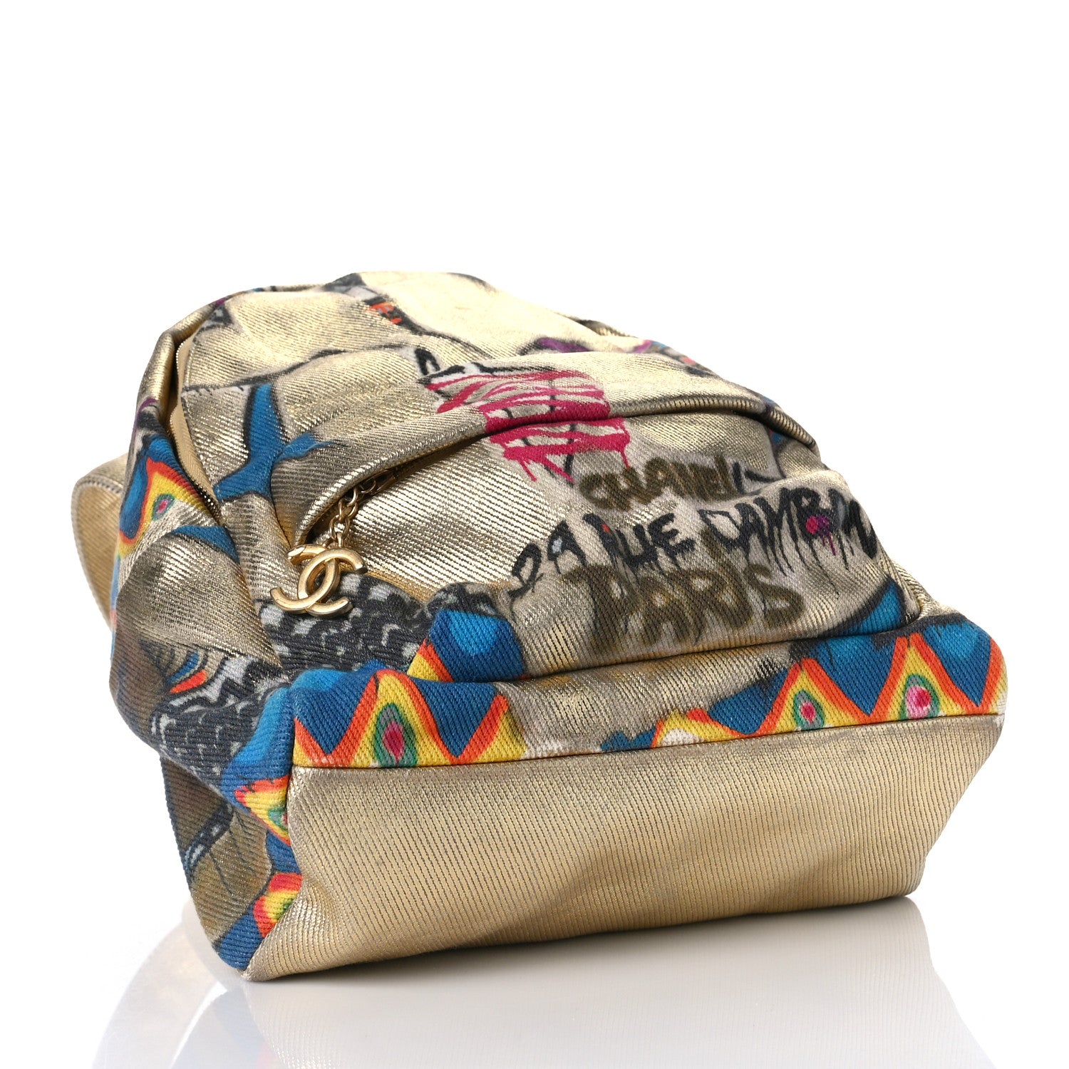 Chanel Graffiti Printed Canvas Street Spirit Backpack Multicolor 4 of 13