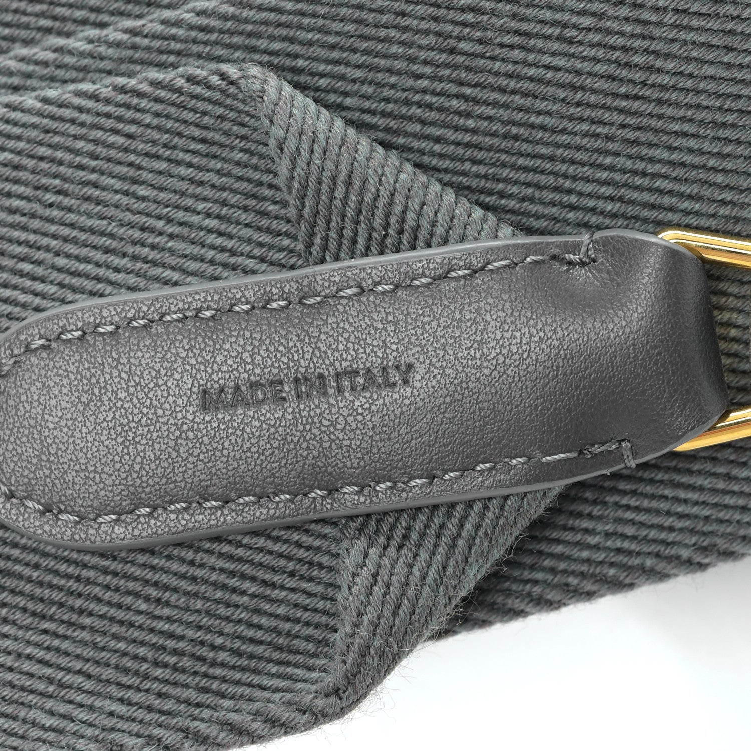 Celine Jacquard Wool Logo Short Strap Grey White 5 of 5