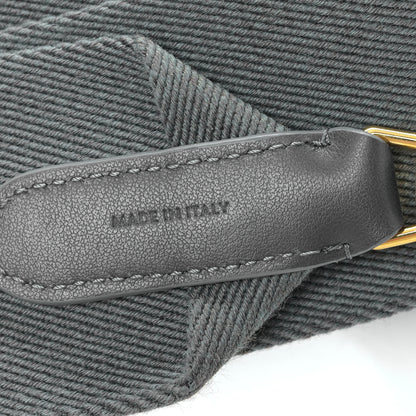 Celine Jacquard Wool Logo Short Strap Grey White 5 of 5
