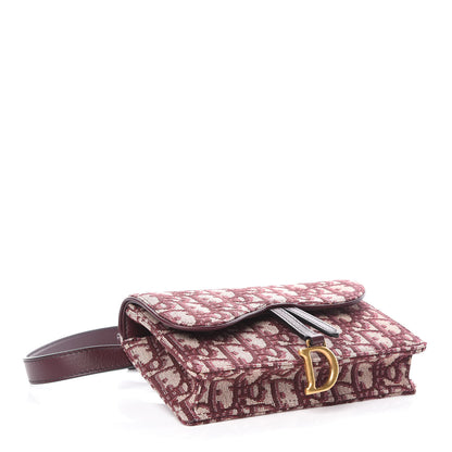 Christian Dior Oblique Saddle Belt Bag Bordeaux 4 of 11