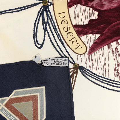 Hermes Silk Cuirs Du Desert Scarf 90 2 of 6