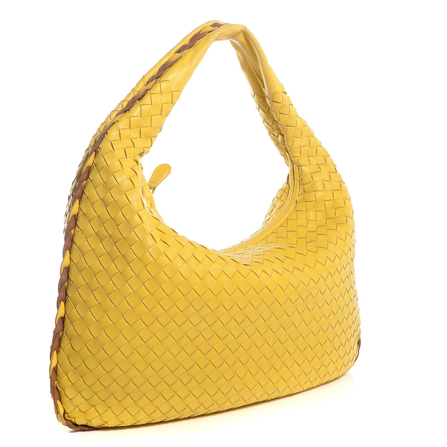 Bottega Veneta Nappa Intrecciato Medium Veneta Hobo Limone Noce 3 of 9