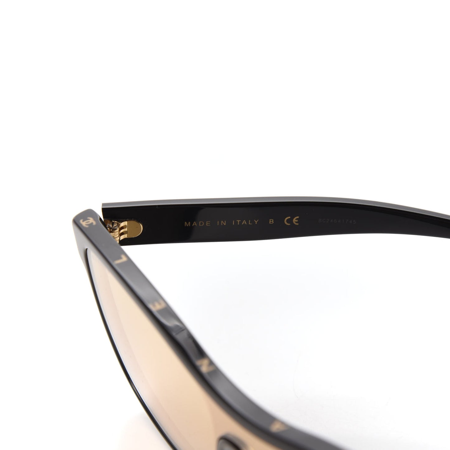 Acetate Logo Shield Sunglasses 5418 Black