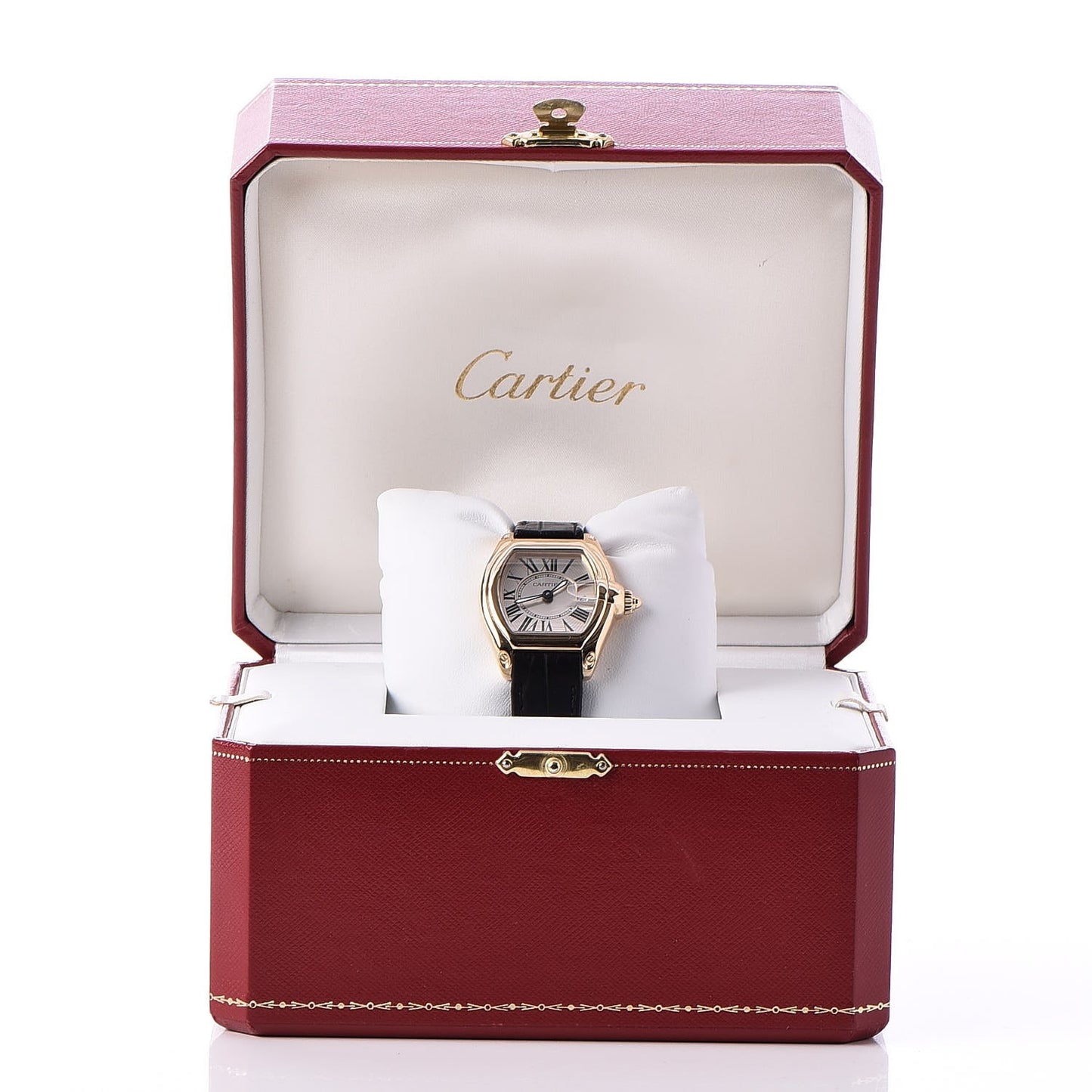 18K Yellow Gold Alligator 31mm Roadster Quartz Watch