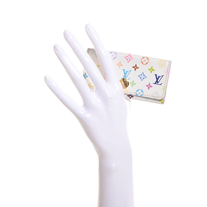 Louis Vuitton Monogram Multicolor Multicles 4 Key Holder White Litchi 2 of 8