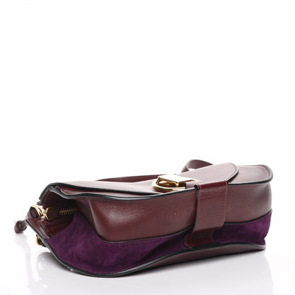 Chloe Suede Calfskin Small Goldie Crossbody Bag Dark Velvet 5 of 9