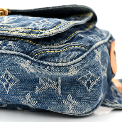 Louis Vuitton LOUIS VUITTON Monogram Denim Bum Bag Blue 9 of 9