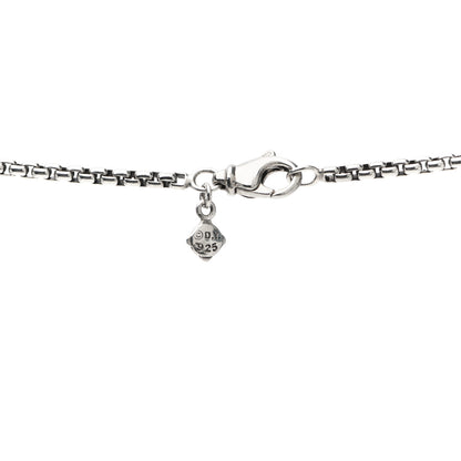 David Yurman Sterling Silver Logo Station Necklace 46" 4 of 4