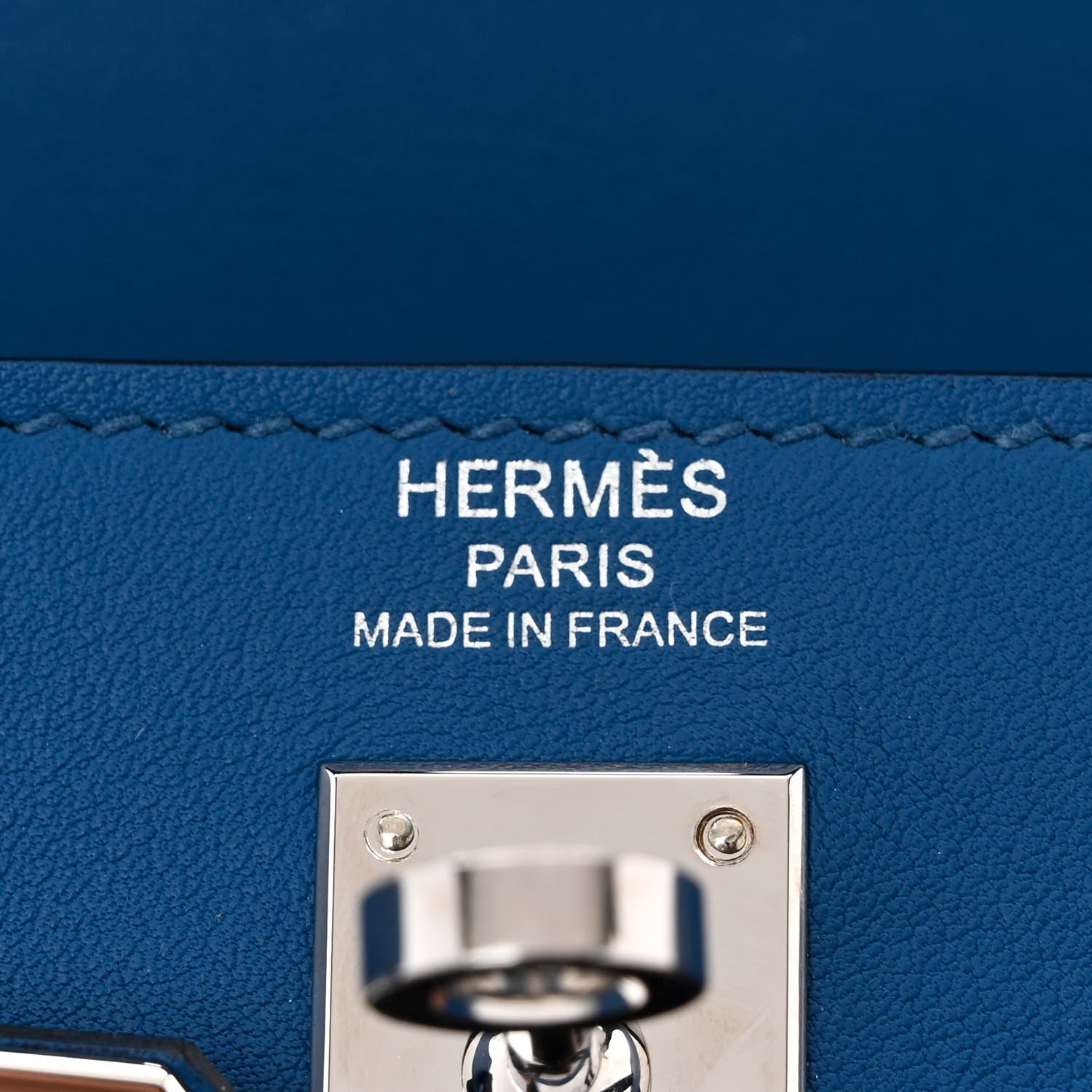 Hermes Swift Kelly Retourne 25 Bleu France 6 of 11