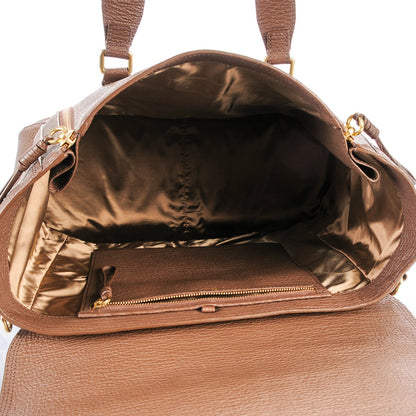 3.1 Phillip Lim 3.1 Textured Calfskin Large Pashli Satchel Taupe 5 of 7