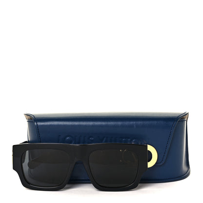 Louis Vuitton Acetate LV Link Square Sunglasses Z1478E Black 8 of 8