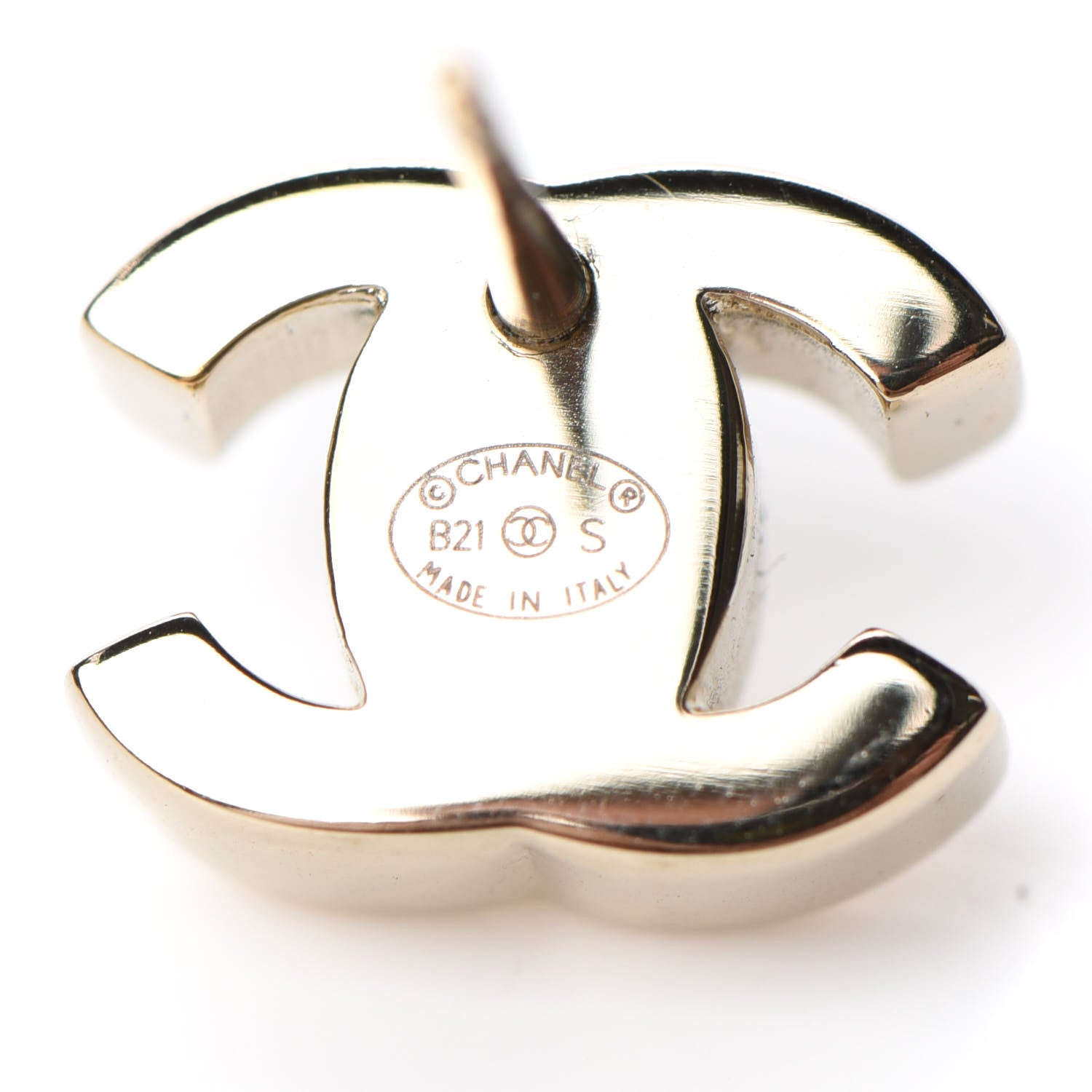 Chanel Metal CC Turnlock Earrings Gold 4 of 4