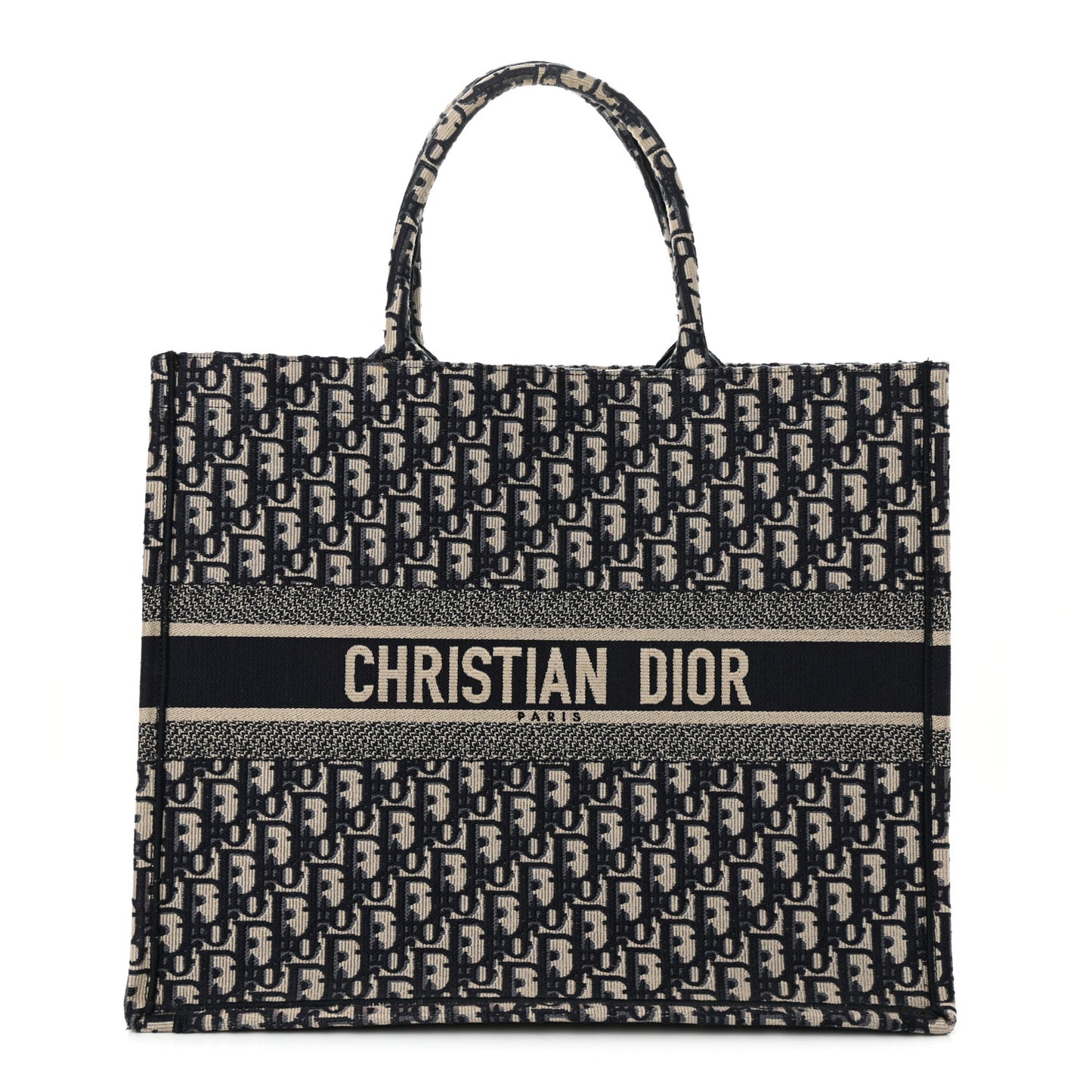 Oblique Large Book Tote Blue Multicolor