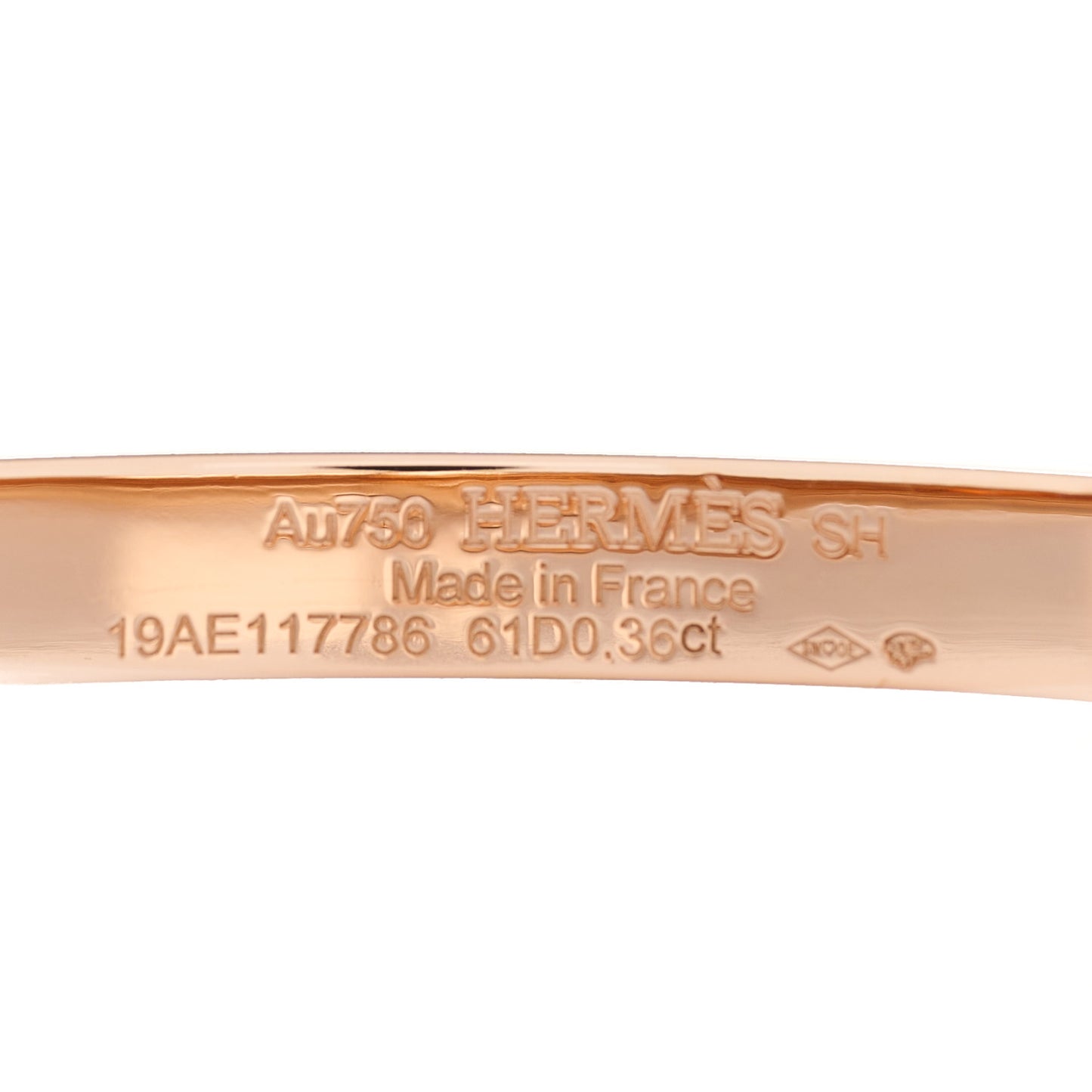 18K Rose Gold Diamond PM Kelly Pave Bracelet SH
