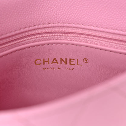 Chanel Caviar Quilted Mini Sweetheart Flap Lilac 6 of 10