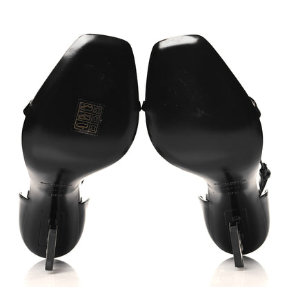 Saint Laurent Patent Calfskin Opyum 110 Sandals 39.5 Black 6 of 10