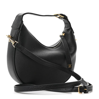 Celine Supple Grained Calfskin Teen Lulu Shoulder Bag Black 3 of 9
