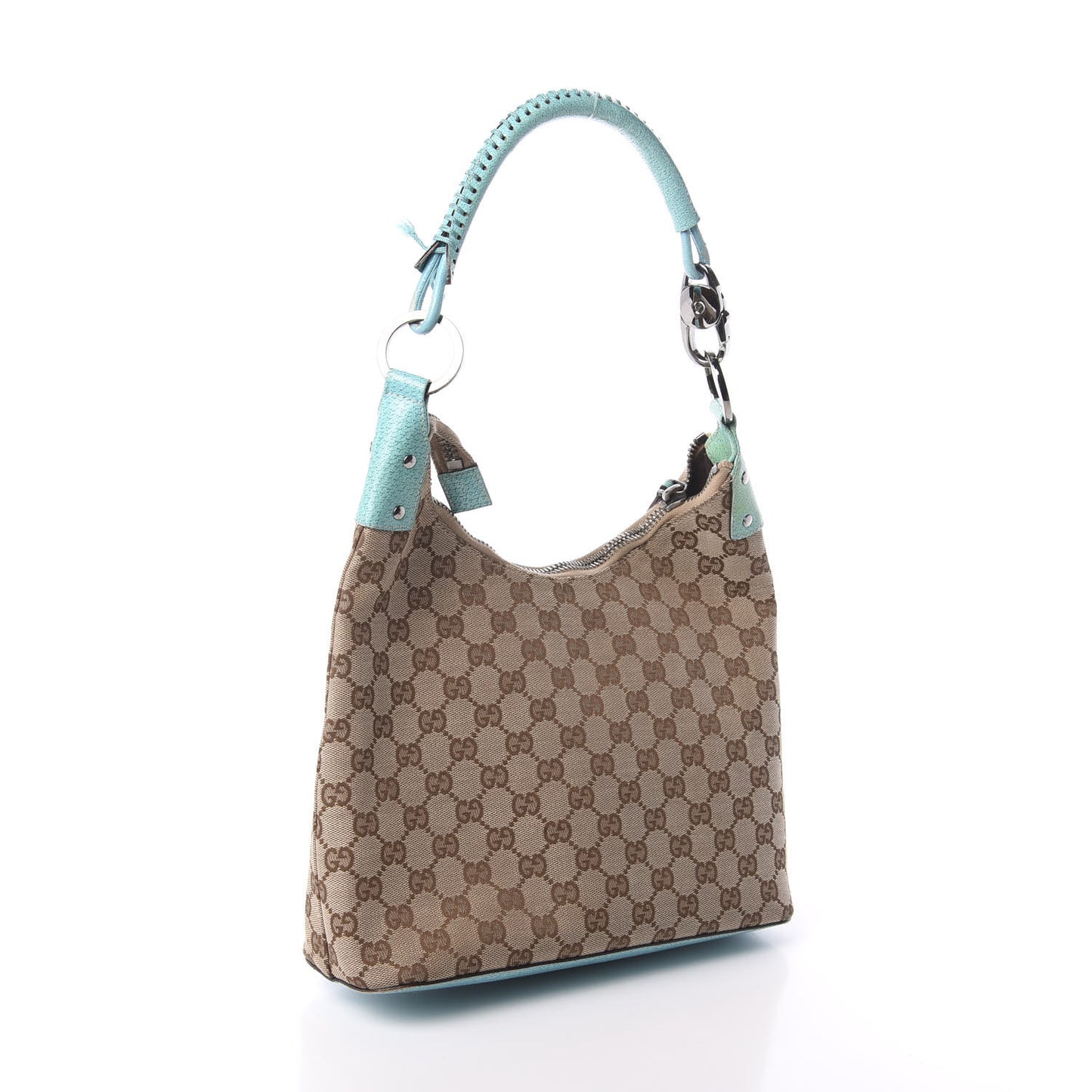 Monogram Shoulder Bag Turquoise