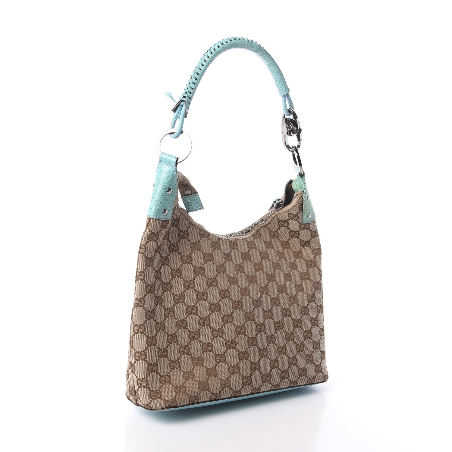 Gucci Monogram Shoulder Bag Turquoise 3 of 10